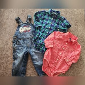 Baby Boy Oshkosh Outfit Size 9M